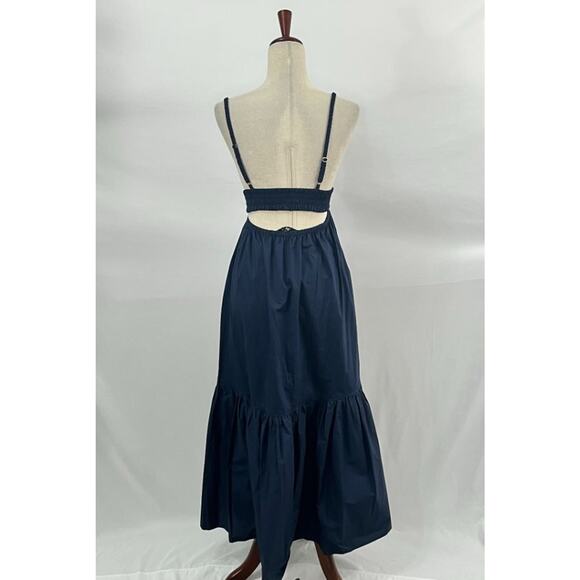 THE FEMM Sz S Small Navy Madeleine Dress Sundress NWT - Picture 5 of 11